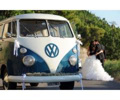 Pulmino Volkswagen rosso blu T1 noleggio salerno matrimonio - Immagine 1