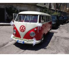 Pulmino Volkswagen rosso blu T1 noleggio salerno matrimonio - Immagine 2