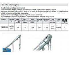 Gruetta telescopica lega leggera max 280kg - Coppia - Osculati - Immagine 3