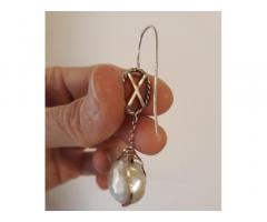 Orecchini argento, corniole e perle - Immagine 3