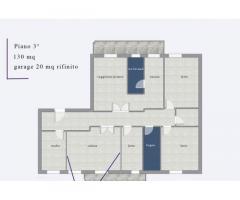 Appartamento ben rifinito 130 mq con garage 30 mq - Immagine 2