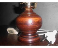 Lampada da tavolo in legno di epoca 900' - Biella - Immagine 3