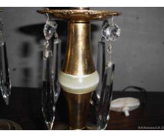 Coppia lampade da tavolo in ottone epoca 900' - Biella - Immagine 4