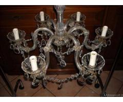 Vecchio lampadario maria teresa 6 luci anni 30-40 - Verona - Immagine 1