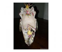 Raffinata ceramica “Carro con uccelli” di Nove '800 - Vicenza - Immagine 3