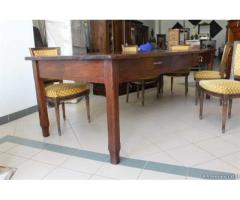Enorme antico tavolo Piemontese rustico 260 cm 12 persone - Viterbo - Immagine 1