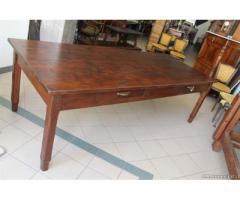 Enorme antico tavolo Piemontese rustico 260 cm 12 persone - Viterbo - Immagine 3